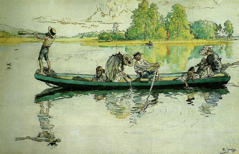 Carl Larsson pa vikingatag i dalom China oil painting art